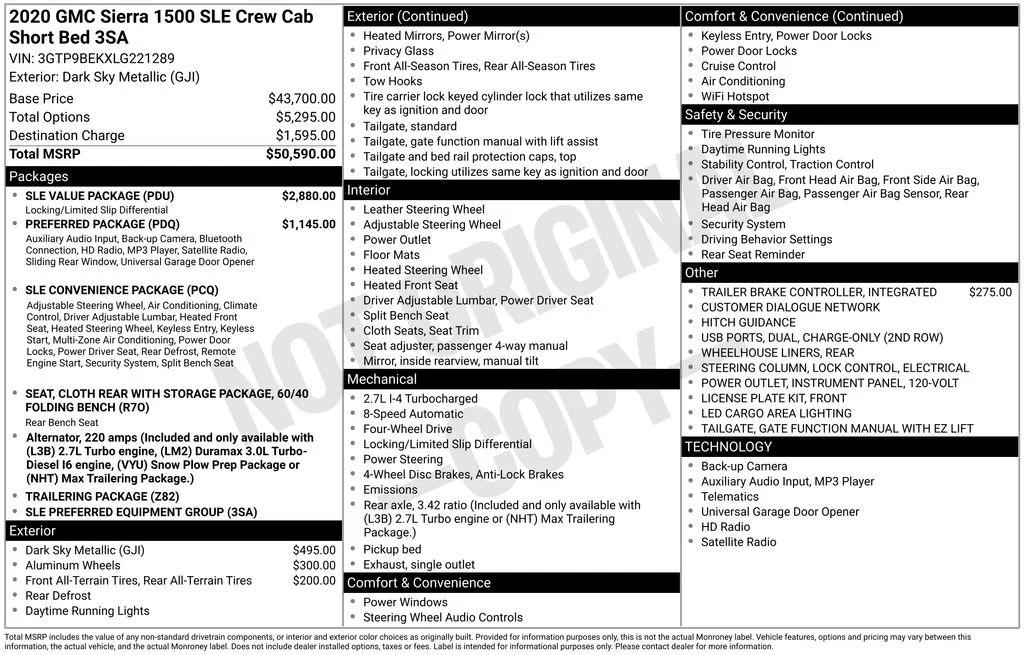 gmc sierra 1500 2020 3GTP9BEKXLG221289 image gmc sierra 1500 2020 3GTP9BEKXLG221289 image